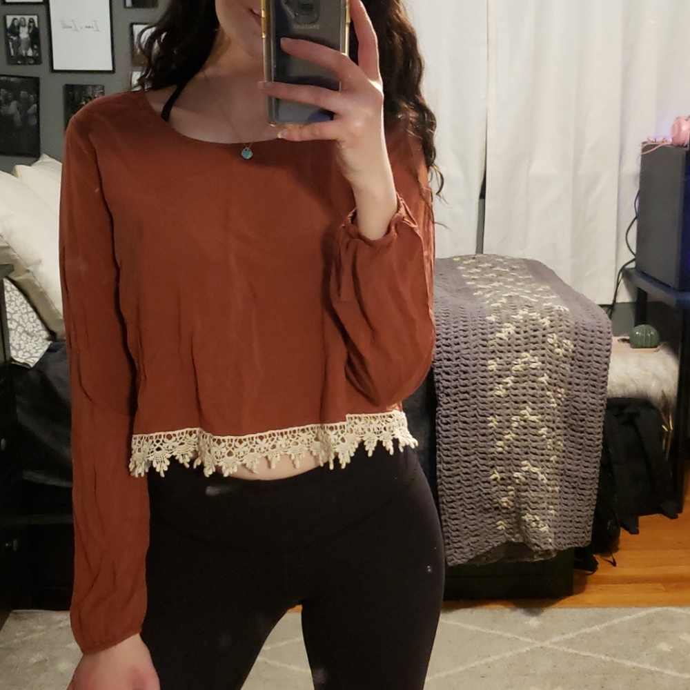 Forever 21 Cropped Long Sleeve